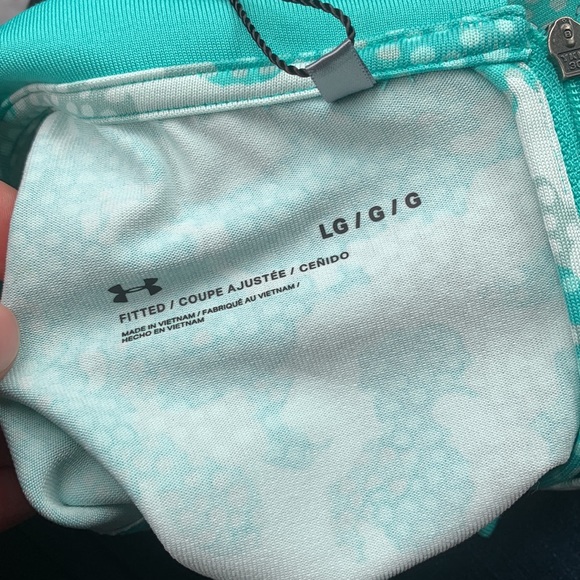 NWT Under Armour | Zinger Polo Golf  Shirt Size Large -Teal - Picture 4 of 5